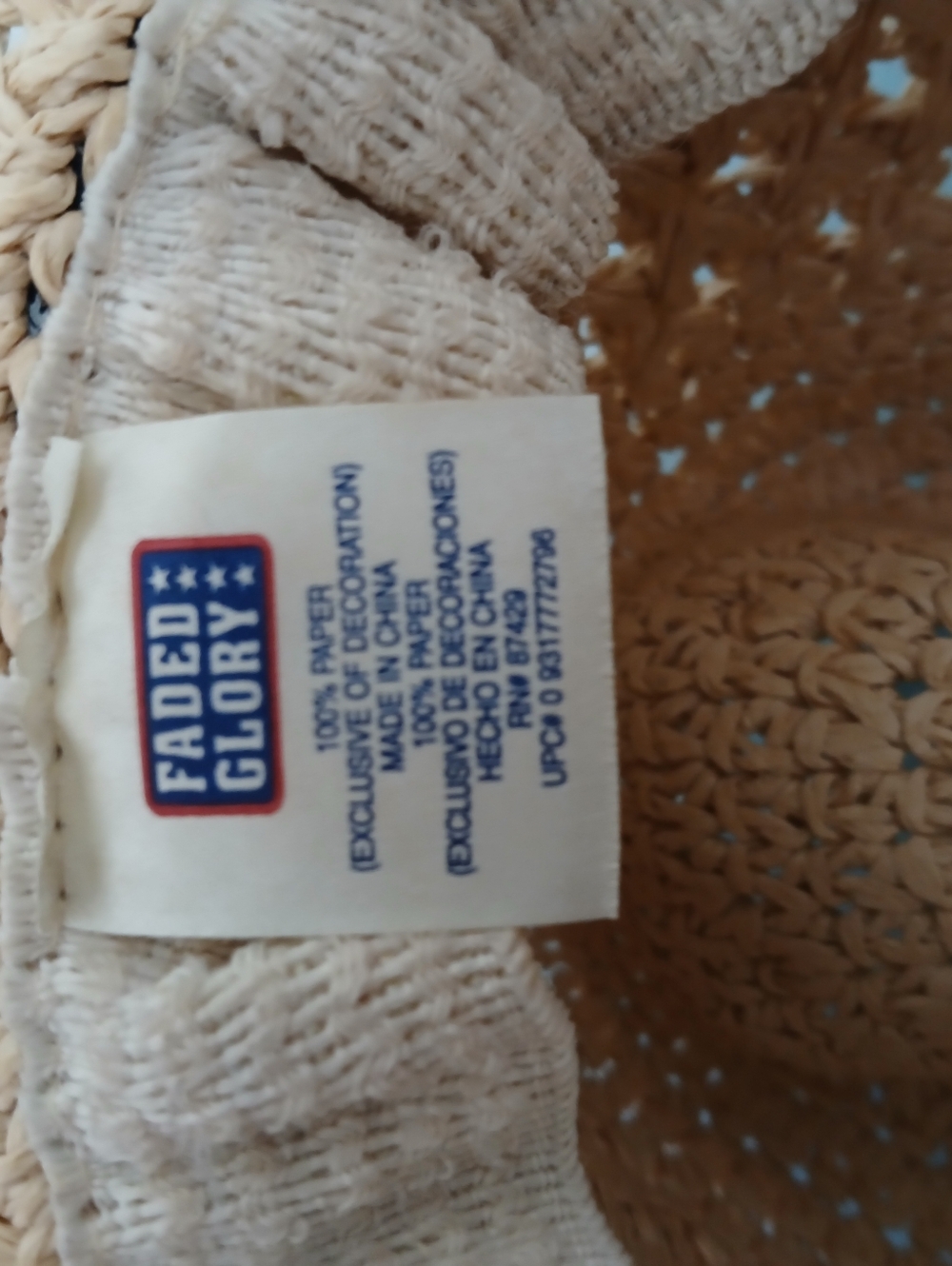 Paper Straw Hat - Picture 5 of 5
